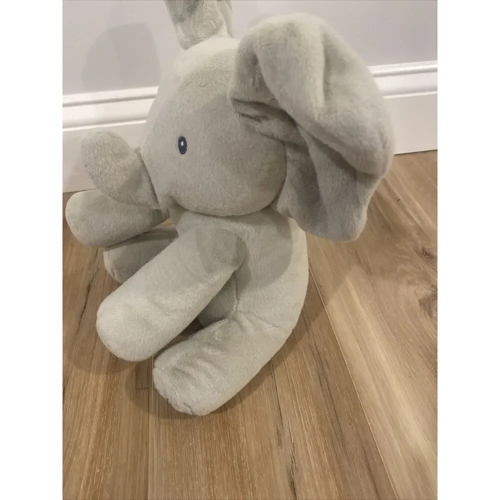 Baby Gund Flappy The Elephant Plush Toy Sings Plays Peek A Boo 12